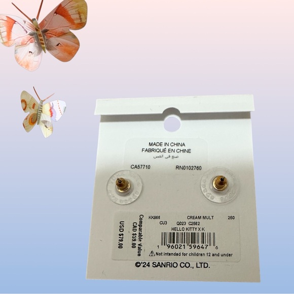 Kate Spade x Hello Kitty Gold and Red Earrings - Picture 2 of 4